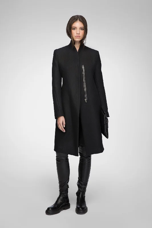 outdoor adventure coatRosen - Black Wool Coat