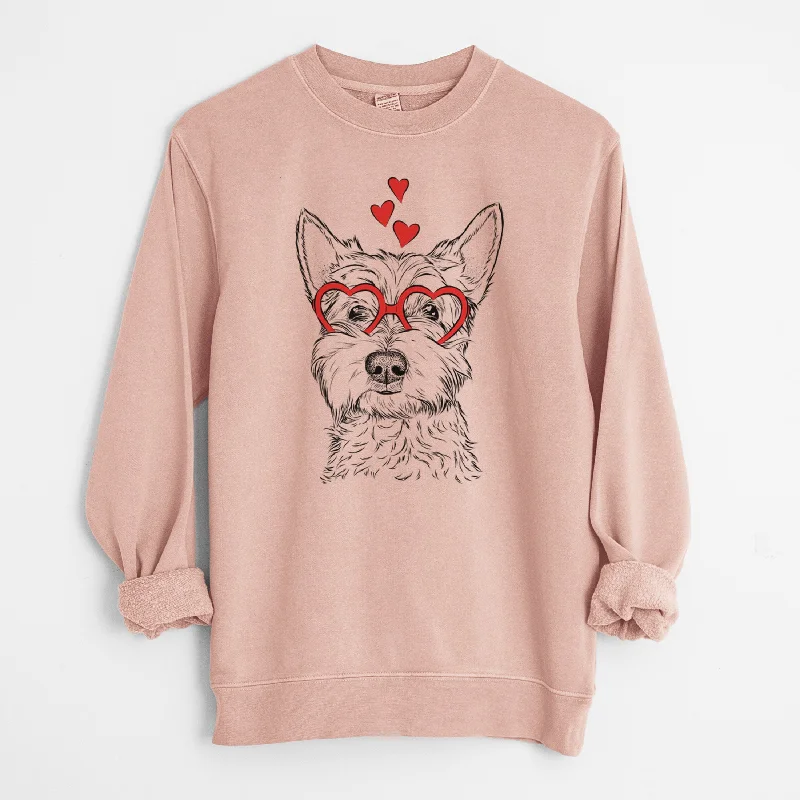 minimaValentine Grizel the West Highland Terrier - Unisex Pigment Dyed Crew Sweatshirt