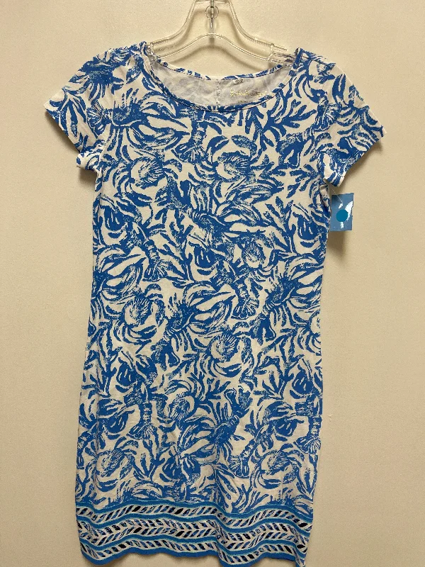 floral midi dressDress Designer By Lilly Pulitzer In Blue, Size: Xs