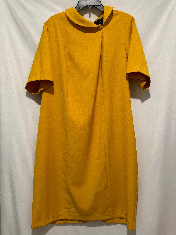 casual slip dressDress Casual Midi By Eloquii In Yellow, Size: 1x