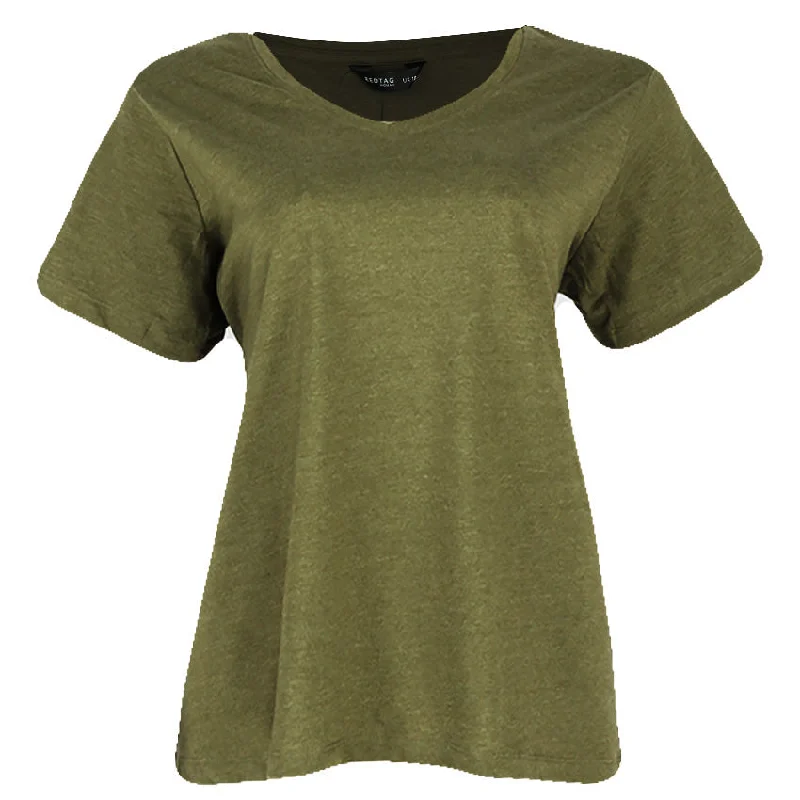 performance hoodie for gymREDTAG Women's Pale Green Casual T-Shirts