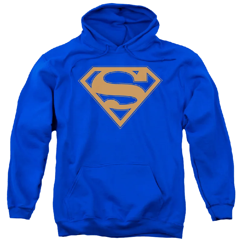 Superman Blue & Orange Shield - Pullover Hoodie