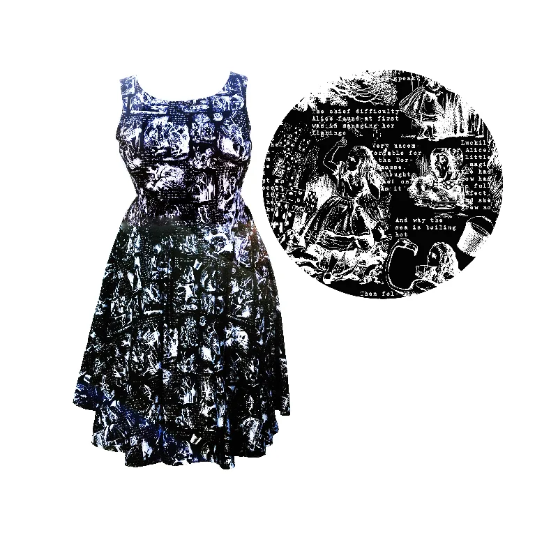 party dressDown The Rabbit Hole Print Dress