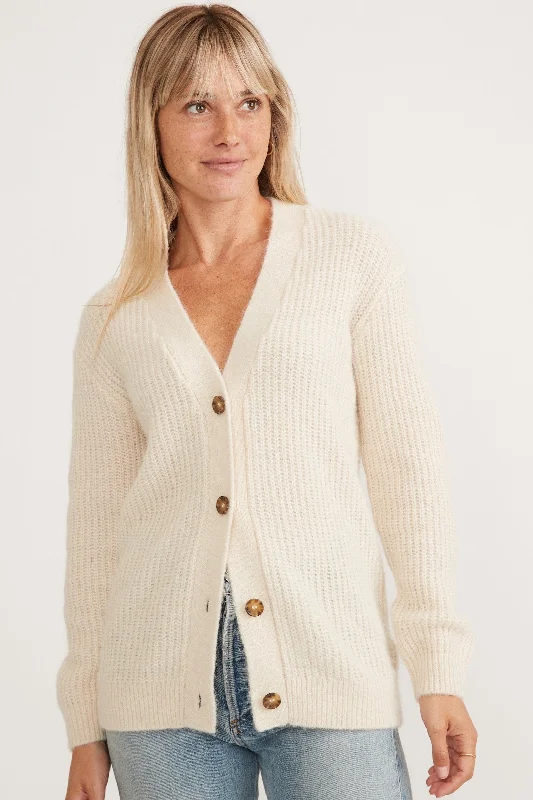 fashion-forward coatMarine Layer Nova Oversized Cardigan in Ivory