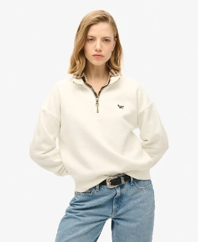 The Best Prices Essential Half Zip Sweatshirt | Off White