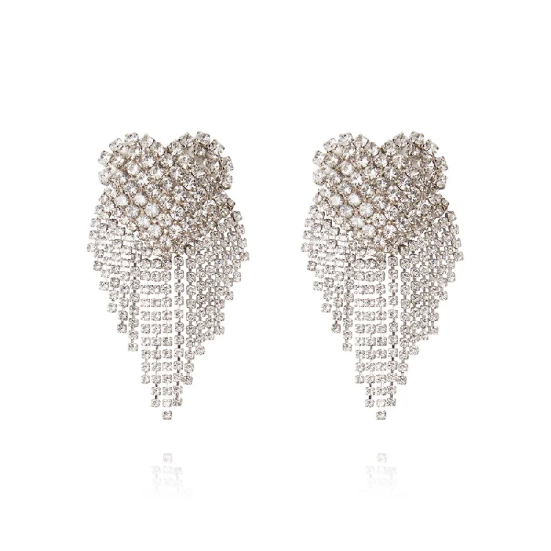 Instant Discount Caroline Svedbom Cordelia Earrings Rhodium Crystal