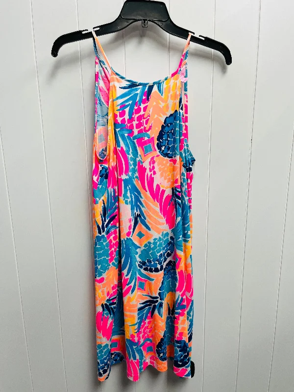 Weekend Special Dress Designer By Lilly Pulitzer In Blue & Orange, Size: Xs