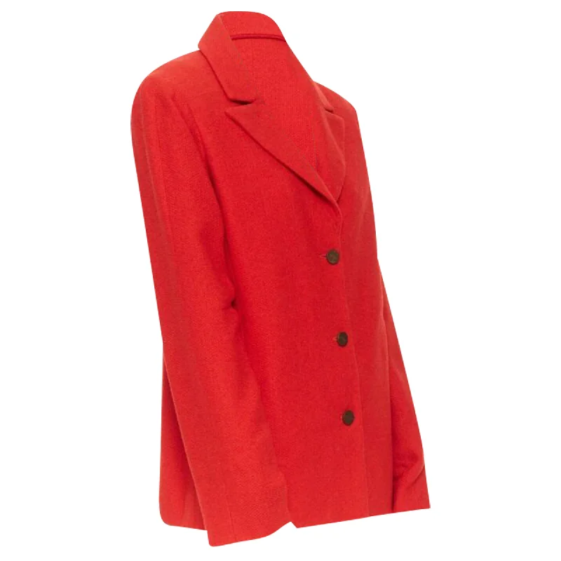 Don't Miss Chanel lipstick tweed peak lapel CC blazer jacket