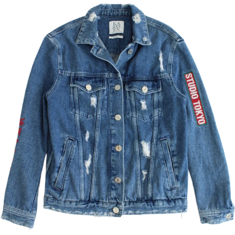 Seasonal Clearance Zoe Karssen - Distressed Denim Jacket