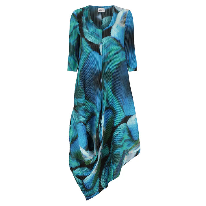 flowy maxi dressAlquema Aqua Bows Draper Multi Coloured Dress