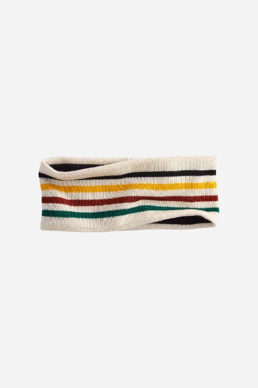 fashion-forward coatPendleton Merino Knit Fleece-Lined Headband in Glacier Stripe