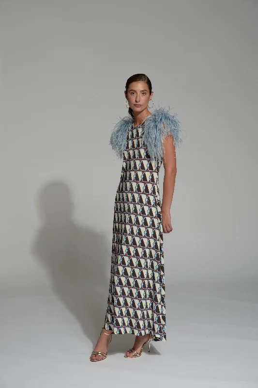 Super Bargain Moskada Blue Aleli Dress
