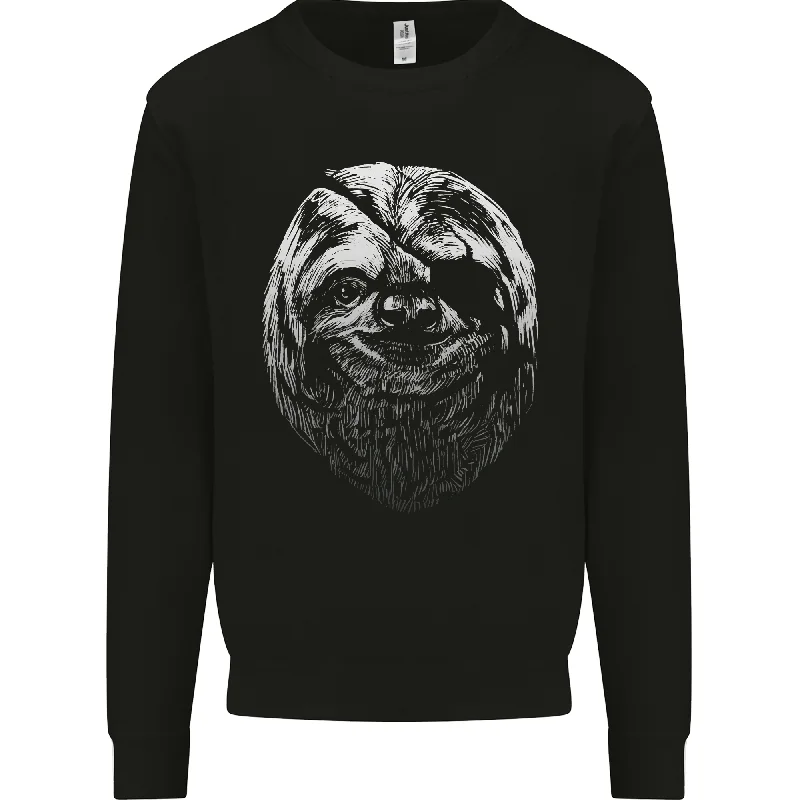 stylish sports hoodieA Sloth With an Eye Patch Mens Sweatshirt Jumper