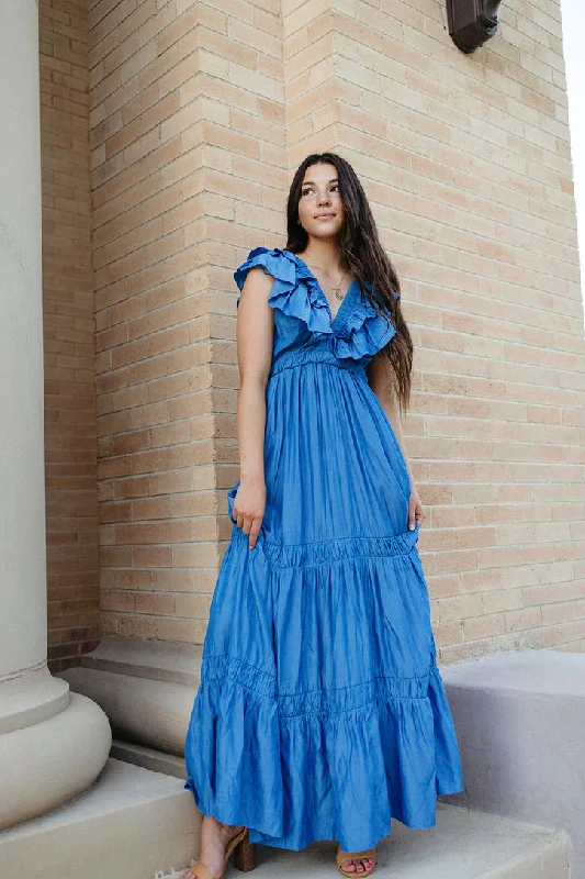 minimalistic dressVictoria Ruffle Tiered Maxi Dress