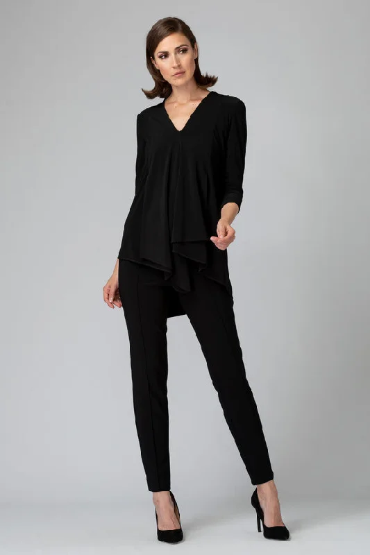 Today Only Essential Joseph Ribkoff Black Zipped Detailed Trousers