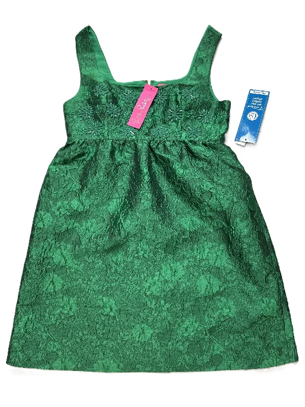 trendy mini dressDress Designer By Lilly Pulitzer In Green, Size: 6