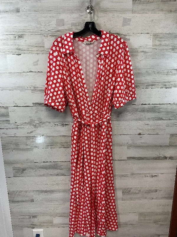 Don’t Miss Out Dress Casual Maxi By Boden In Red, Size: 2x