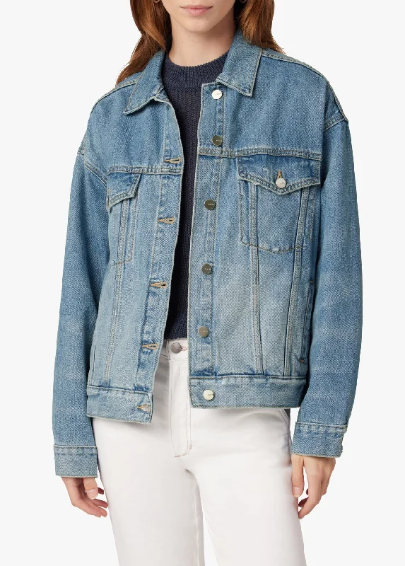 fashionable outerwearJoes Jeans Oversized Denim Jacket in Roanoke