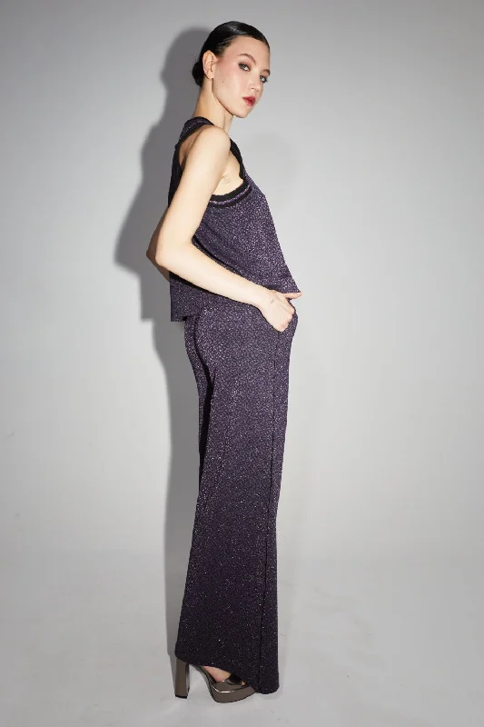 Sale Event Imprevu Charlie Pants In Mauve Leo Knit
