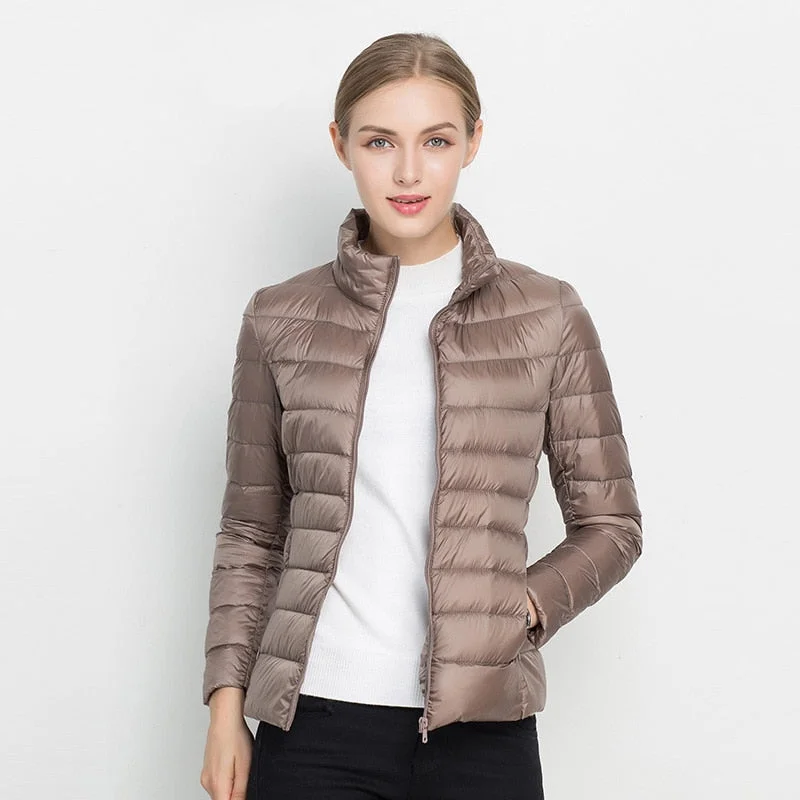 Savings Event Winter Down Jacket Women Coat Ultra Light Down Jacket 90% White Duck Down Parka Jackets Autumn Coat Ladies' Parka Down Coats