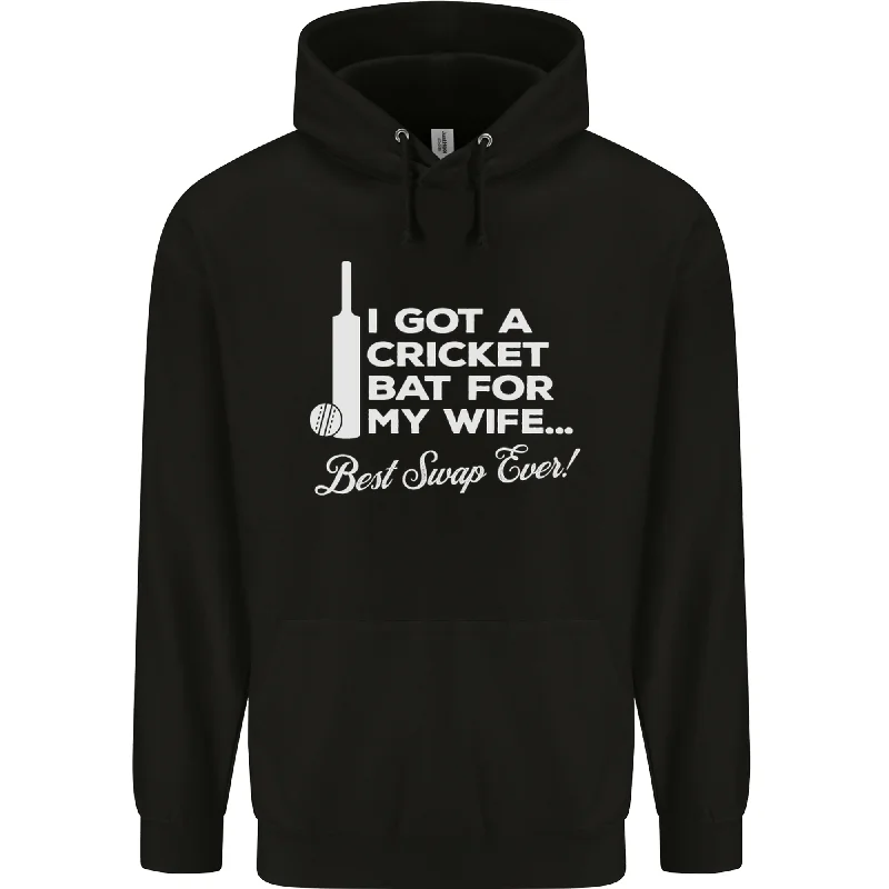 A Cricket Bat for My Wife Best Swap Ever! Mens Hoodie