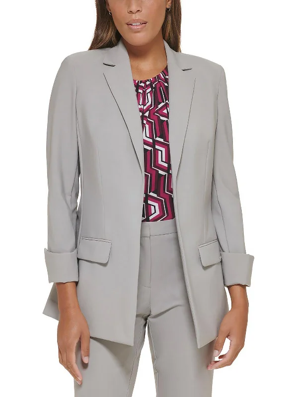 Unbeatable Prices Petites Womens Crepe Stretch Open-Front Blazer