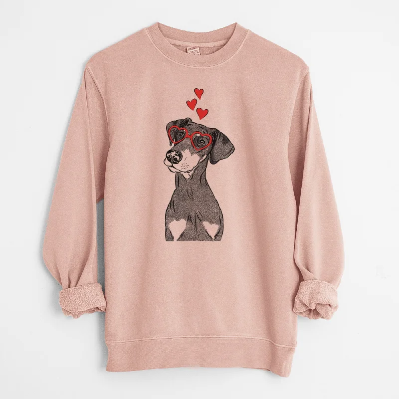Super Savings chic fitness hoodieValentine Iroh the Doberman Pinscher - Unisex Pigment Dyed Crew Sweatshirt Super Savings chic fitness hoodieValentine Iroh the Doberman Pinscher - Unisex Pigment Dyed Crew Sweatshirt