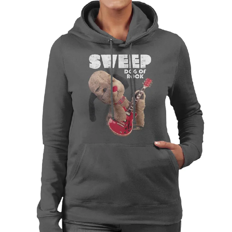 Sooty Dog Of Rock Sweep Women's Hooded Sweatshirt