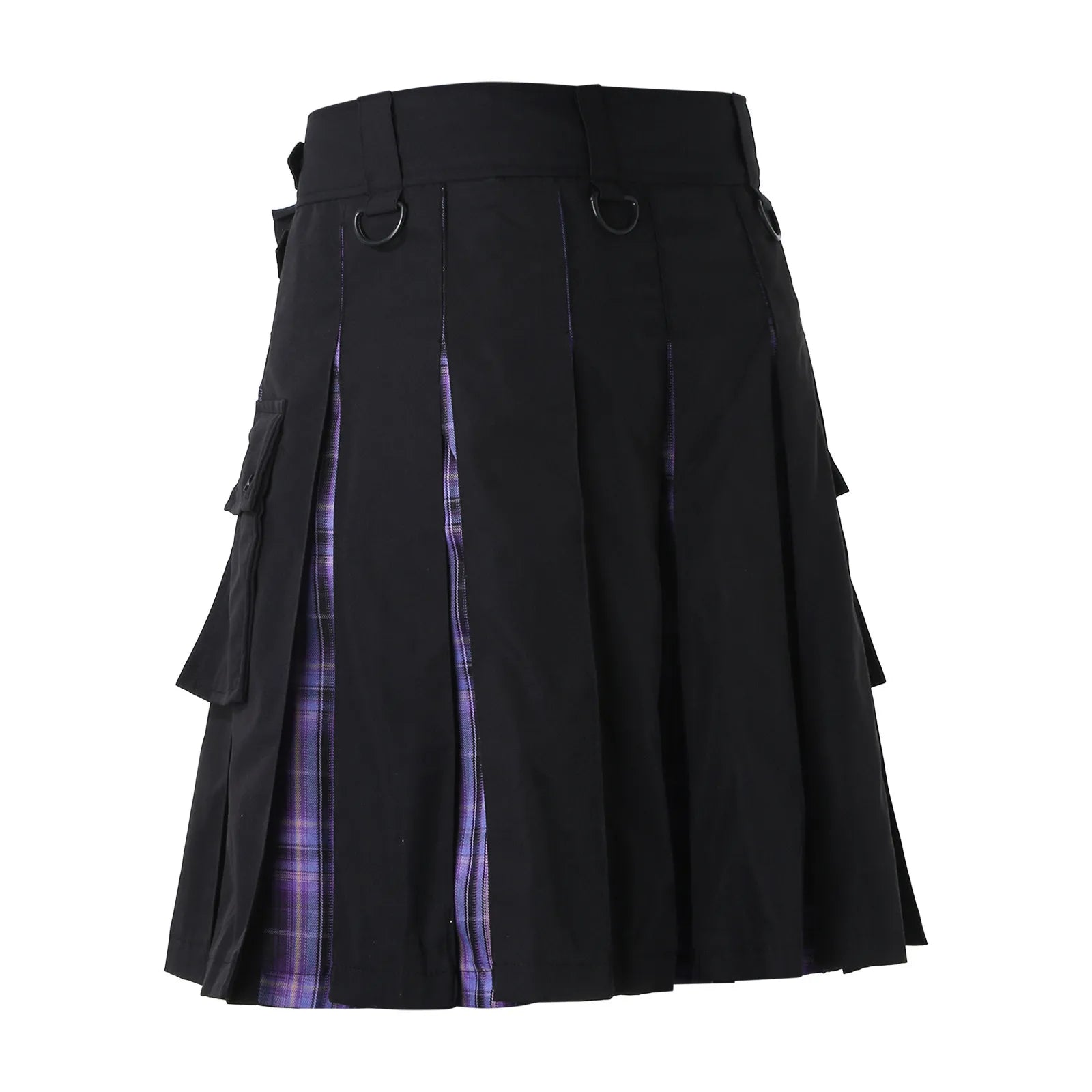 winter dressJuliaFashion - Scottish Mens Kilt Fashion Casual Retro Scottish Style Pocket Pleated Skirt Traditional Personality Kilts Check Pattern Skirts Dress