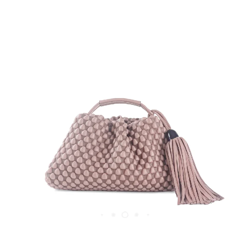 Major Savings Tissa Fontaneda Nappa Antique Rose Tango Handbag