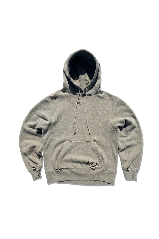 Big Discounts Exclusive Varsity Hoodie - Vintage Distressed Heather Grey