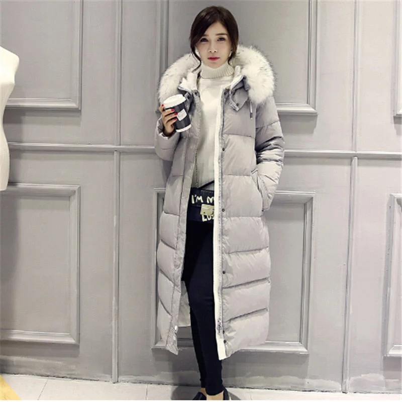 Time-Limited Offer White Duck Down Winter Parka