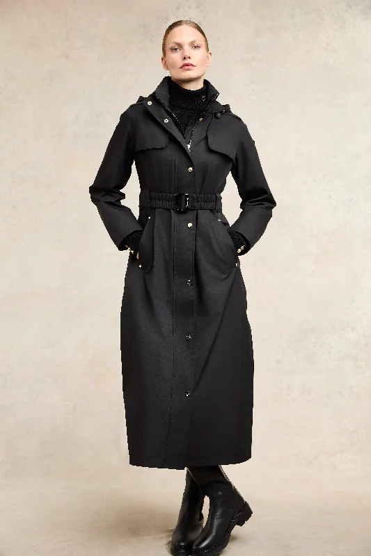 chic coatRosedale Waterproof Longline Coat (Black)