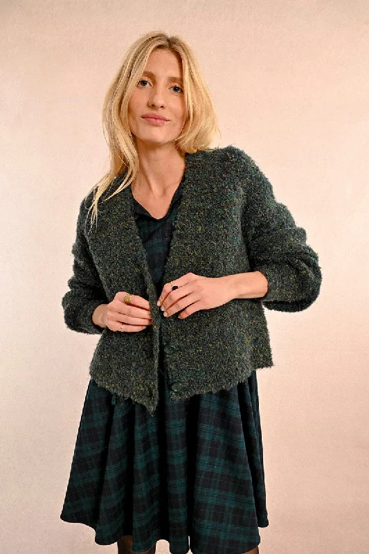 Blowout Sale Molly Bracken Forest Green Knitted Cardigan