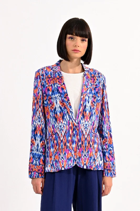 Exclusive Preview Lili Sidonio Multi Coloured Graphic Printed Blazer