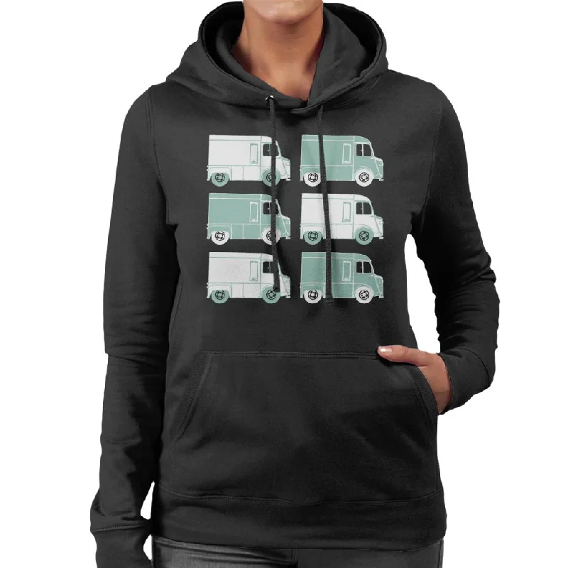 Citroën Retro Type H Van Art Women's Hooded Sweatshirt