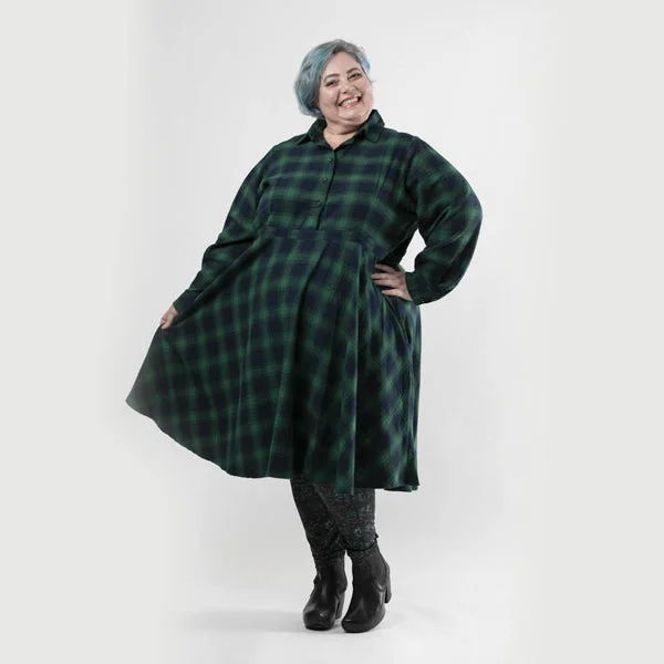 ruffle dressPlus Size Highland Fling Dress Winter22 - made to order in all sizes and a range of flannelette tartans to choose from.