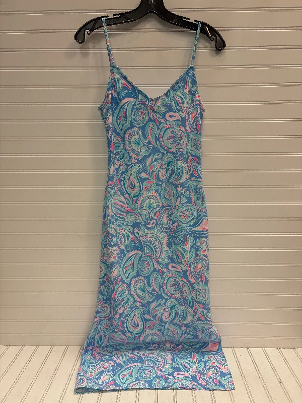 Online Only Dress Designer By Lilly Pulitzer In Blue & Pink, Size: Xs
