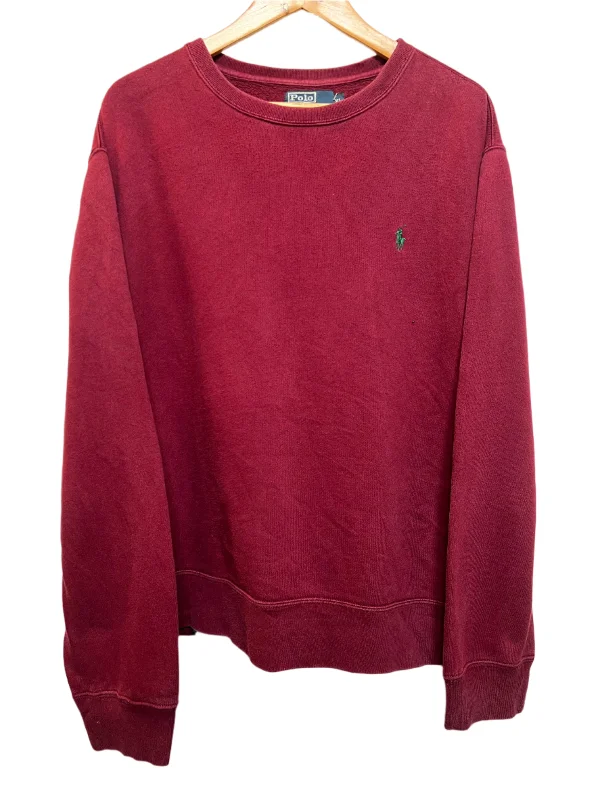 stylish athletic hoodiePolo Ralph Lauren Mens Burgundy Sweatshirt (Size XL)