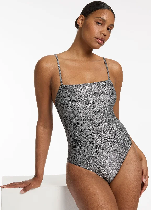 Stock Clearance Lumen Minimal Tank One Piece - Silver