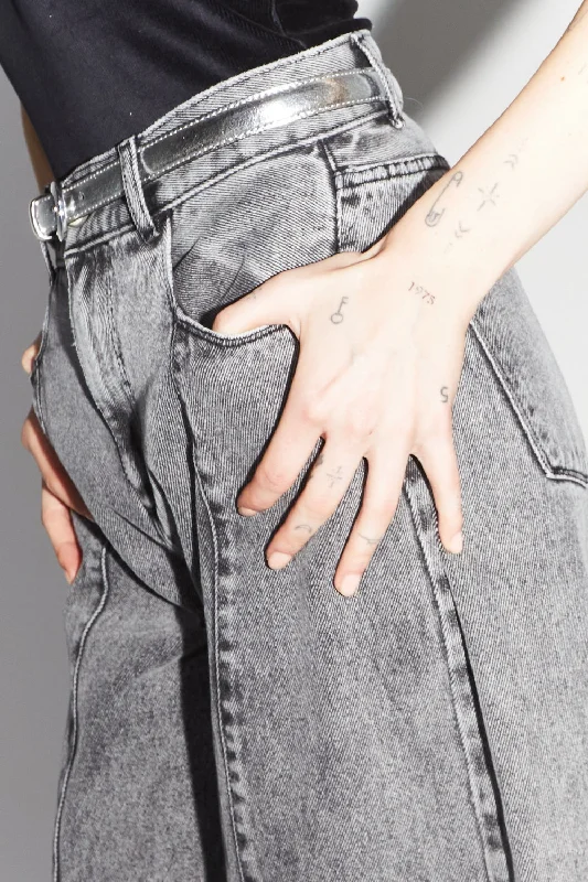 Time-Limited Offer Imprevu Swiggy Grey Palazzo Jeans