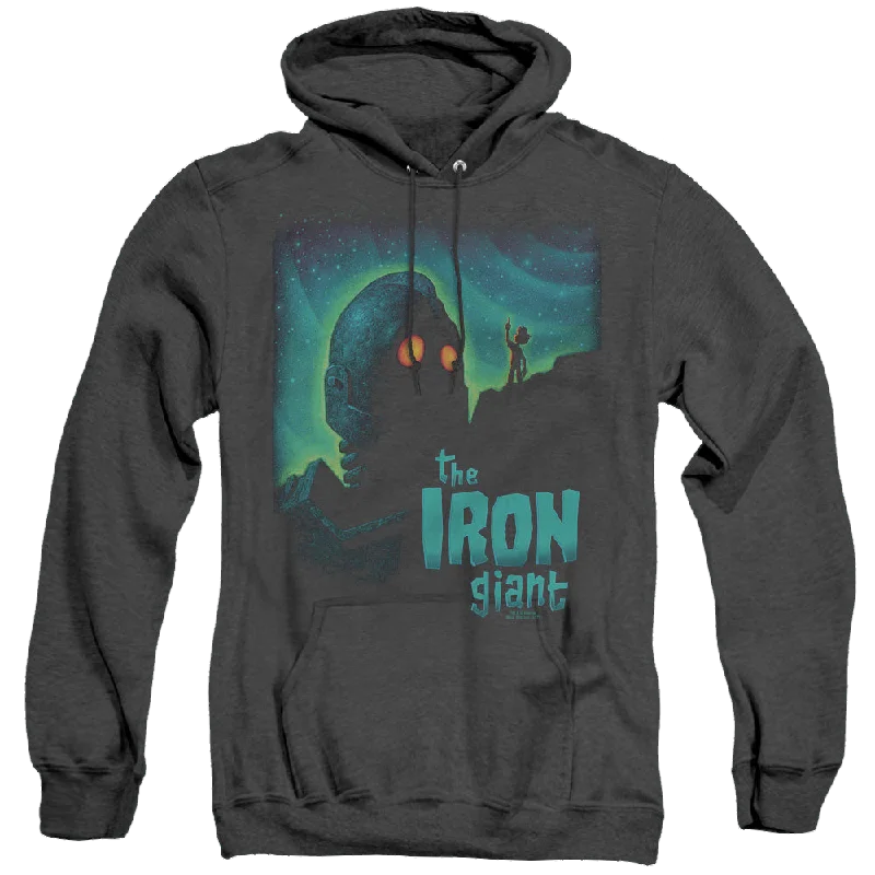 Final Markdown Iron Giant, The Look To The Stars - Heather Pullover Hoodie