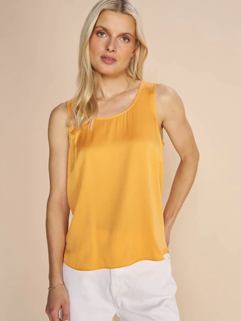 Unbeatable Prices Mos Mosh Blazing Orange Astrid Silk Tank Top