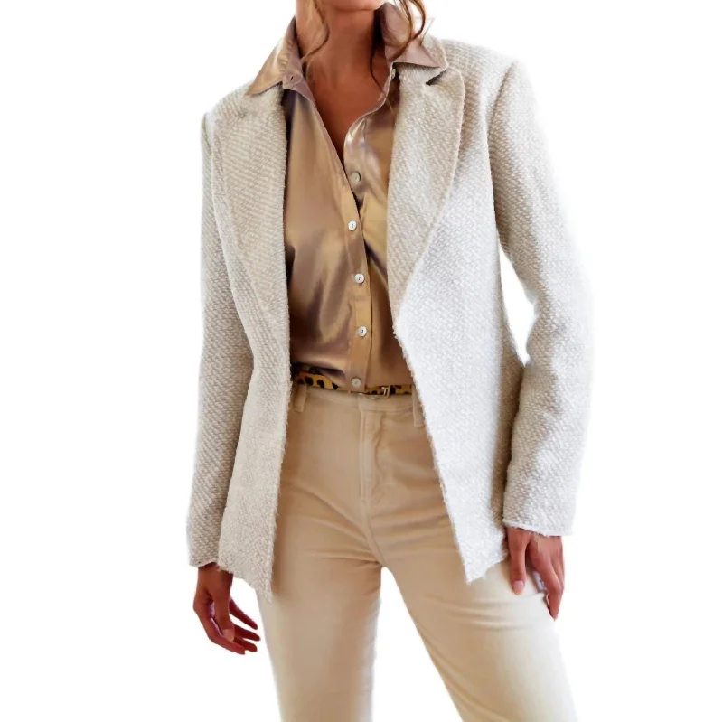 Best Seller Tweed Baxter Jacket In White
