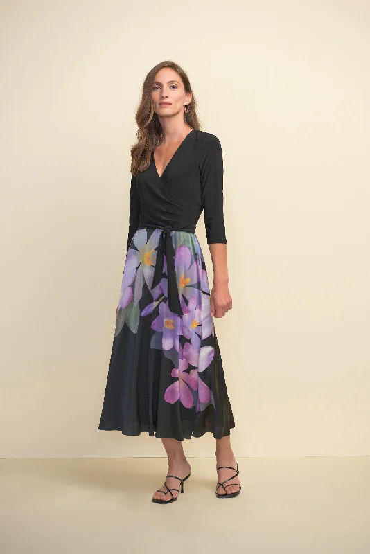 Price Smash Joseph Ribkoff Lilac Print, Wrap Front Dress