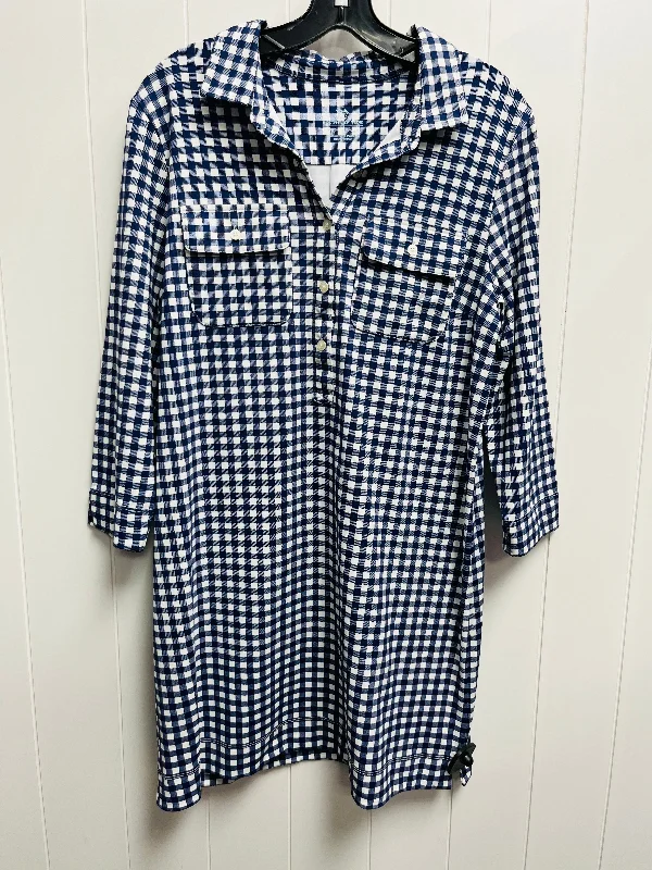 Factory Direct Sale Dress Casual Short By Southern Tide In Blue & White, Size: L
