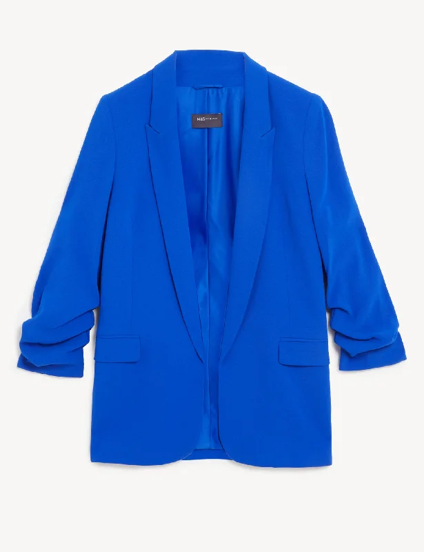 Special Discount Ruched Sleeve Blazer
