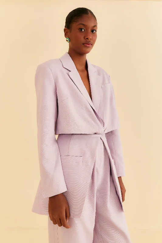 Daily Deals Lilac Cut Out Blazer