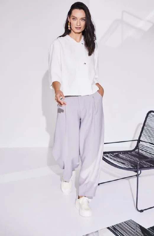 Price Drop Naya Wide Leg Trouser With Tuck Hem