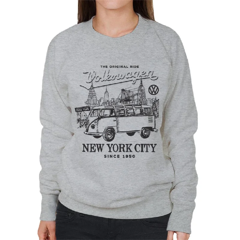 Season Finale Sale trendy gym wear hoodieVolkswagen Camper New York City The Original Ride Women's Sweatshirt Season Finale Sale trendy gym wear hoodieVolkswagen Camper New York City The Original Ride Women's Sweatshirt